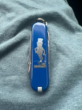 Mr. Peanut Blue Swiss Army knife